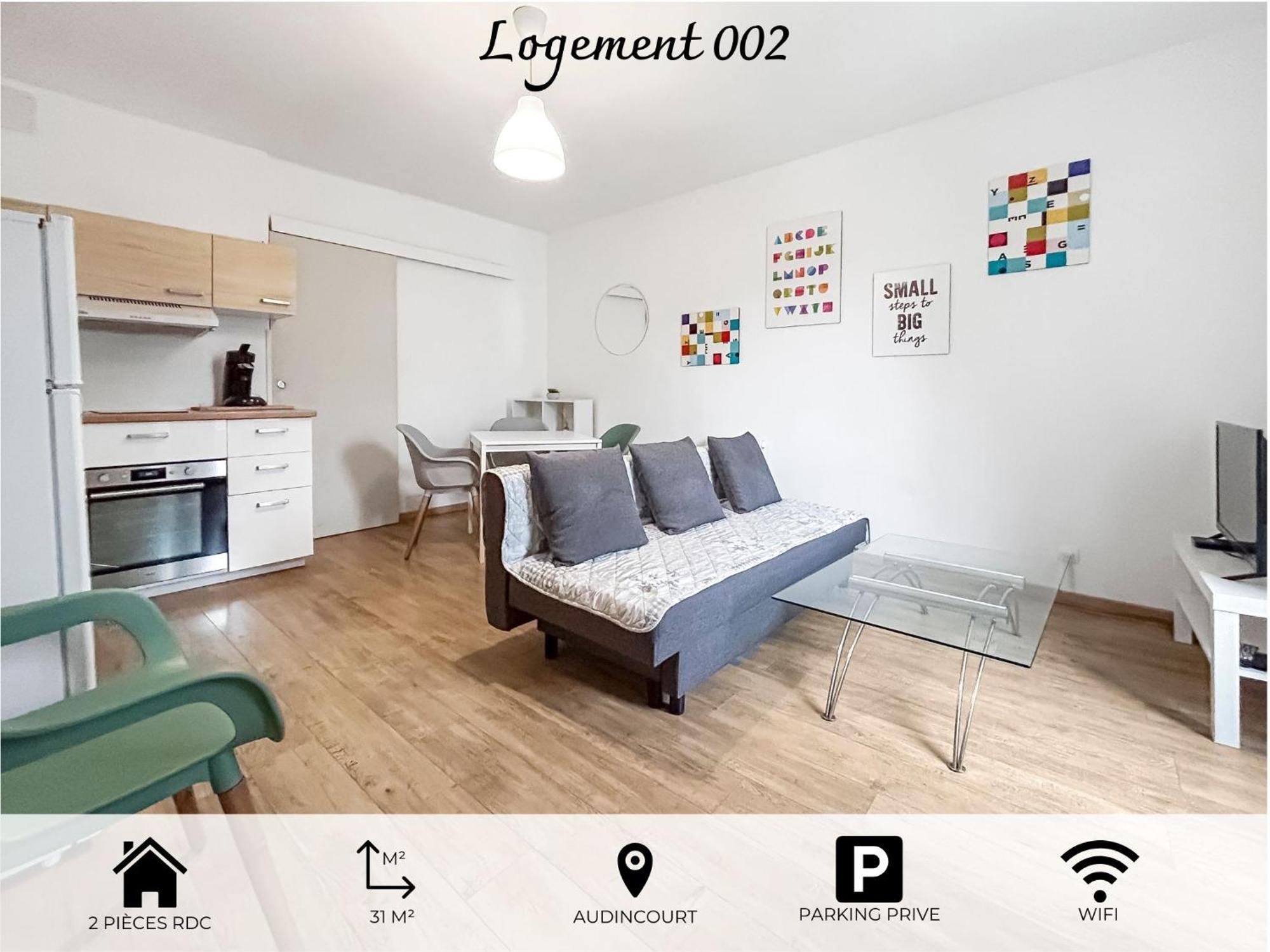 002-T2 Cosy 2 A 4 Pers Lumineux Wifi & Parking Apartamento Audincourt Exterior foto